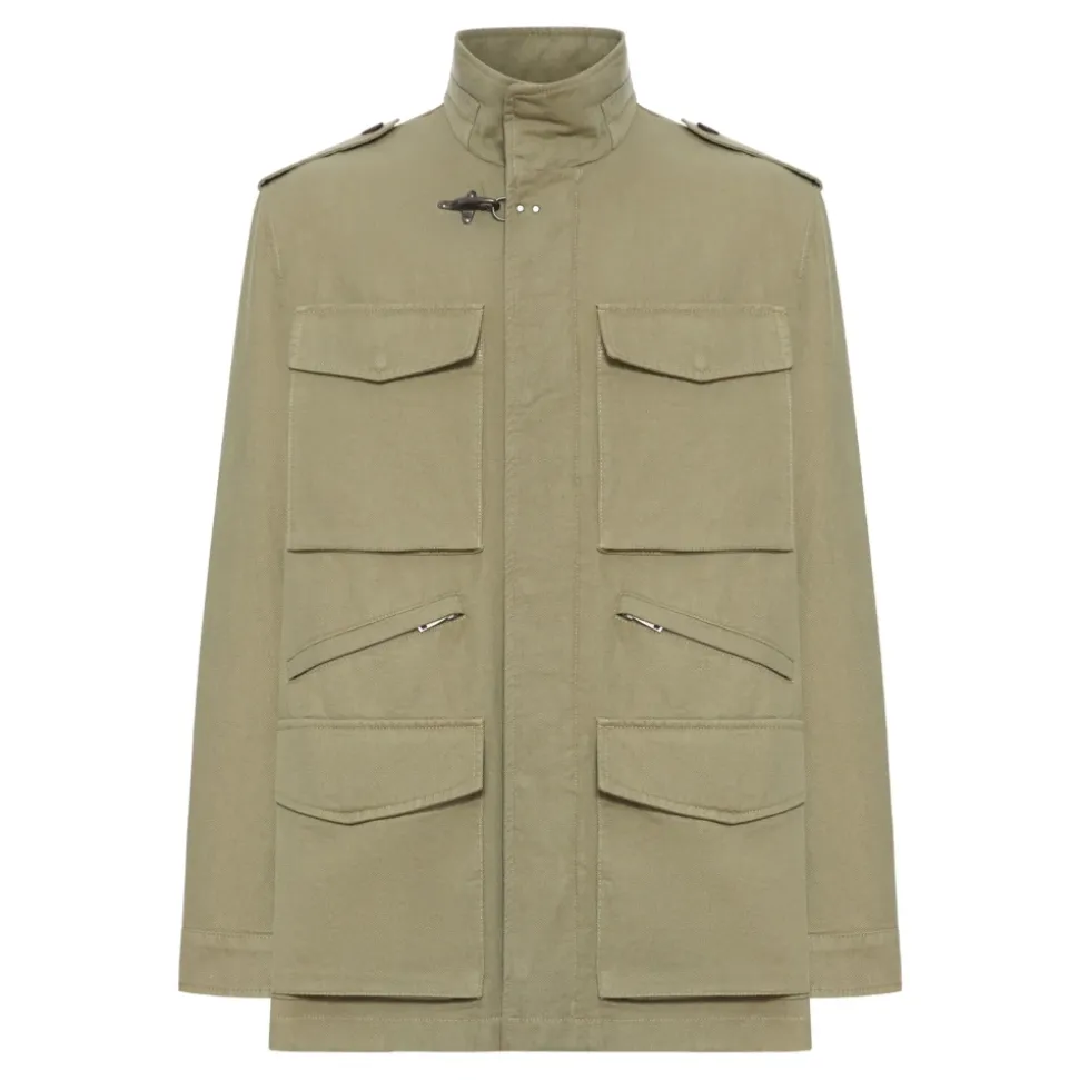 Giacca con tasche applicate