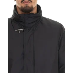 Giacca Impermeabile in Nylon con Logo