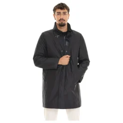 Giacca Impermeabile in Nylon con Logo