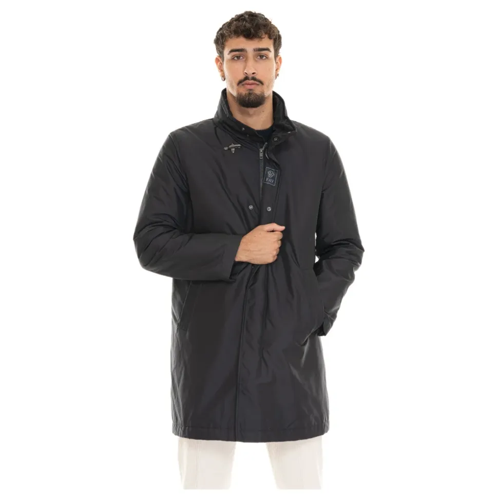 Giacca Impermeabile in Nylon con Logo