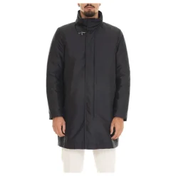 Giacca Impermeabile in Nylon con Logo