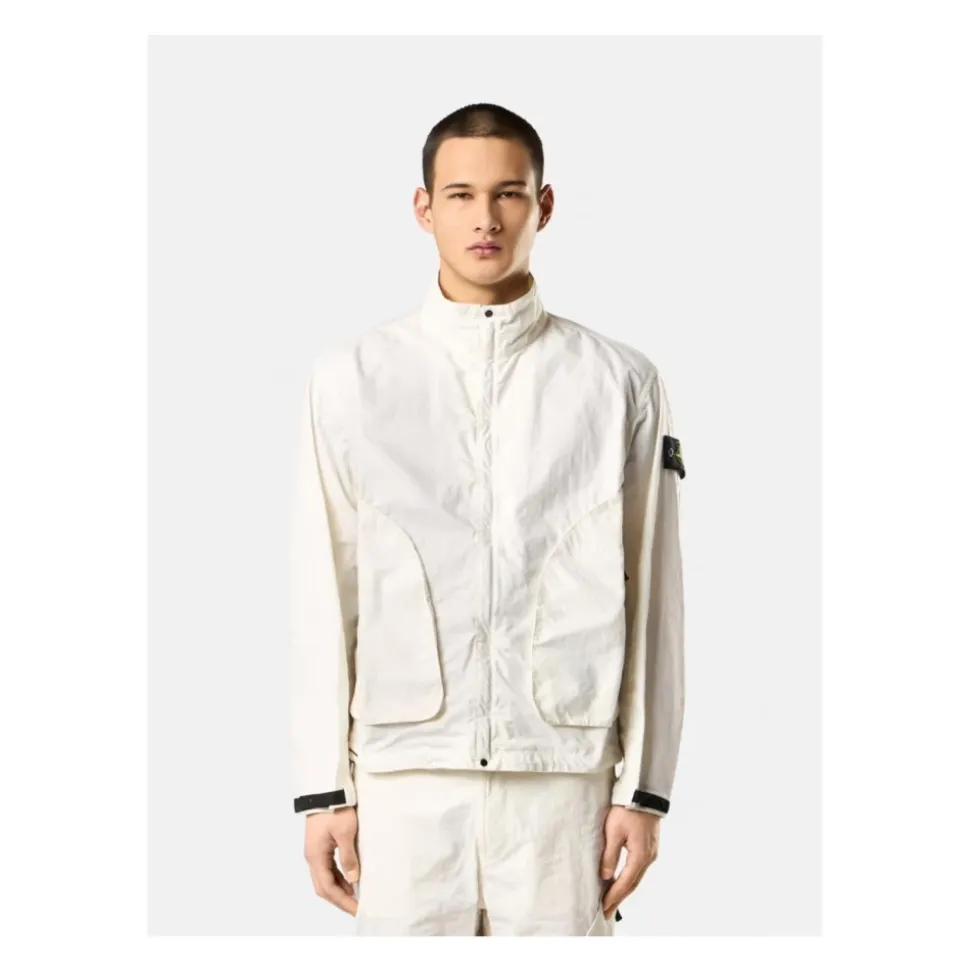 Giacca Nylon Panama-TC Avorio