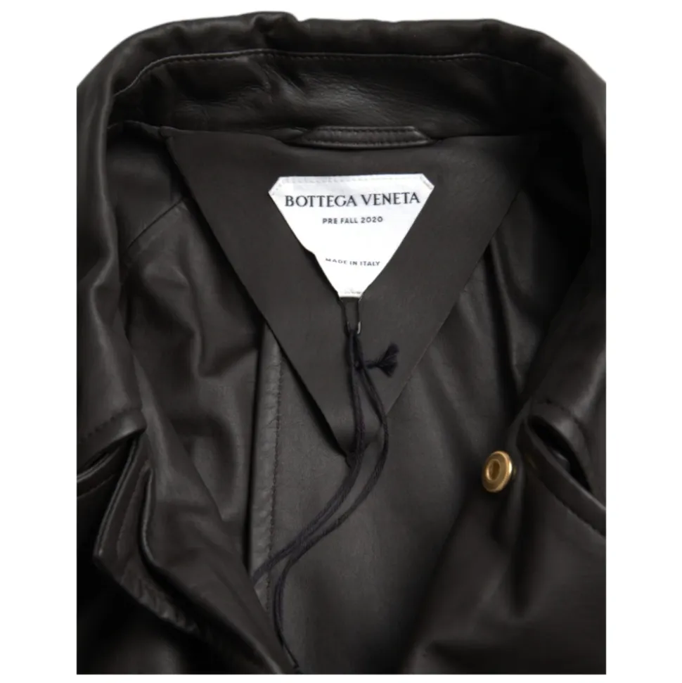 Giacca Trench Impermeabile in Pelle