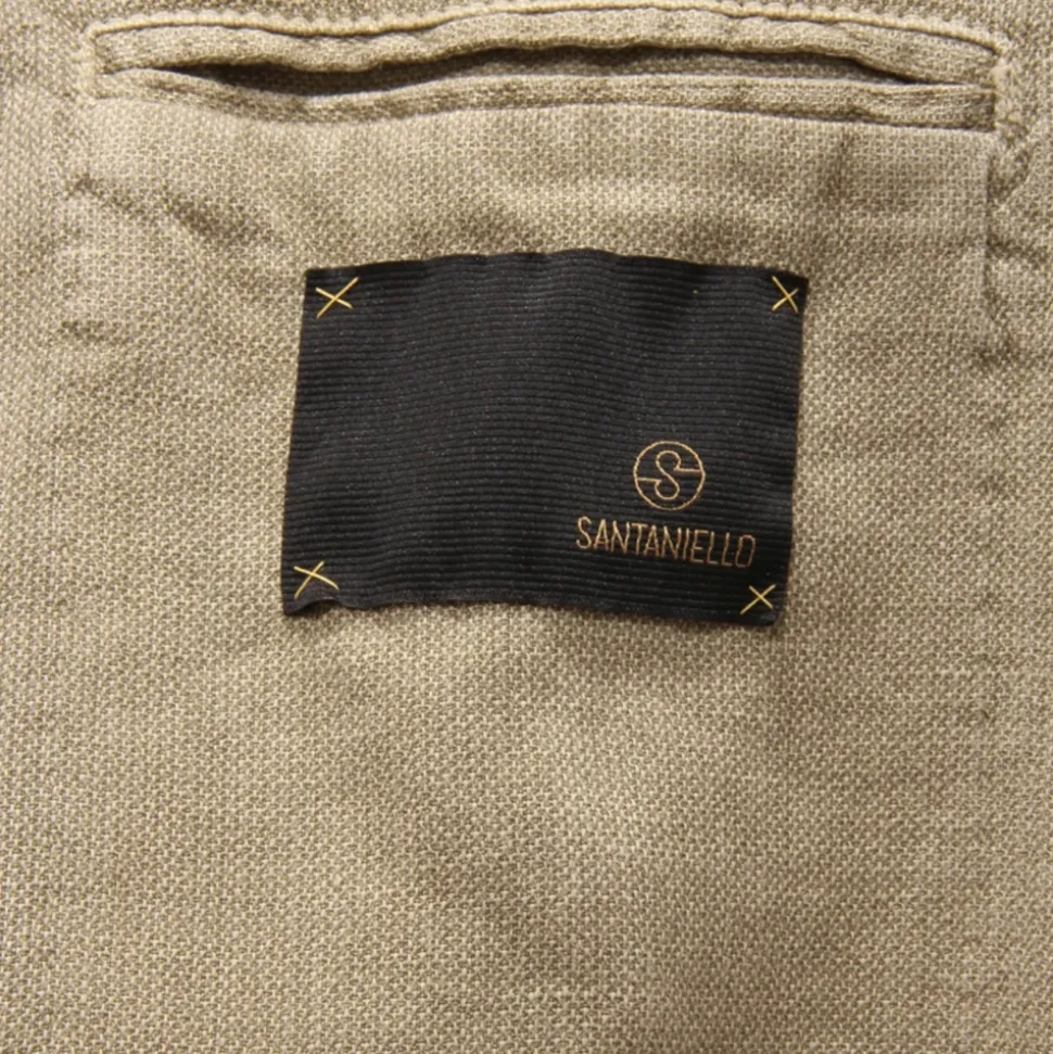 Giacca Verde in Cotone/Lino/Ramie