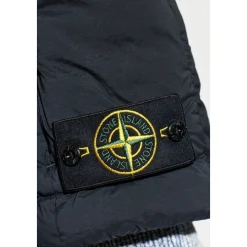 Gilet con Collo a Lupo Imbottito in Piuma