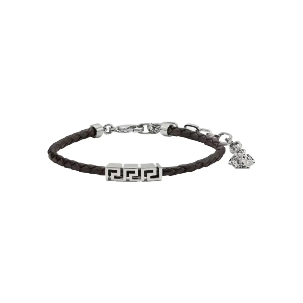 Greca Leather Bracelet