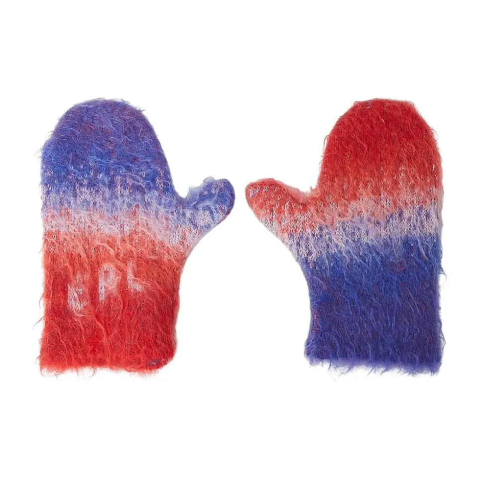 Guanti a Maglia Dégradé con Jacquard Logo