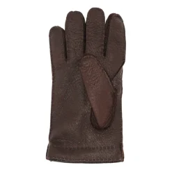 Guanti in Pecari Marrone con Fodera in Cashmere