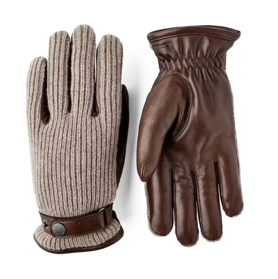 Guanti in Pelle Sportivi Marrone Chiaro