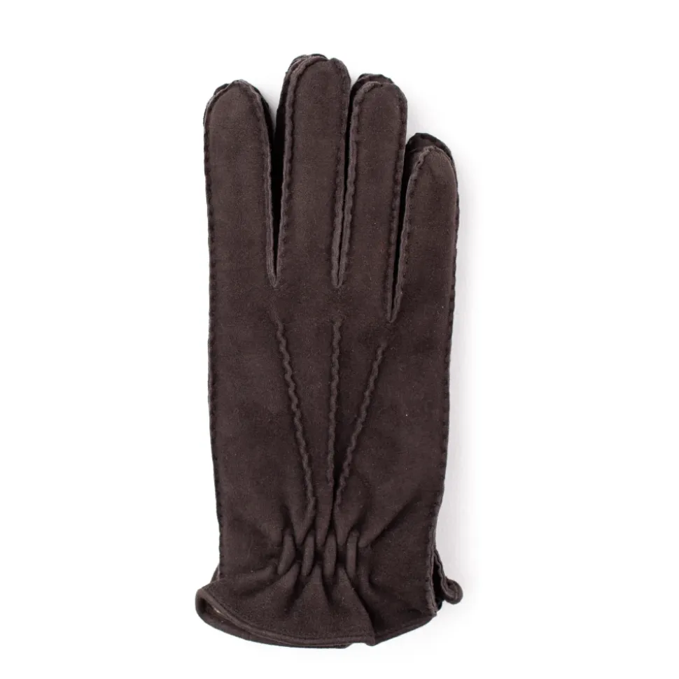 Guanti in Suede Foderati in Cashmere