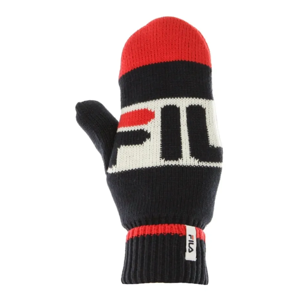 Guanti Uomo Intarsia Neri/Rossi/Bianchi