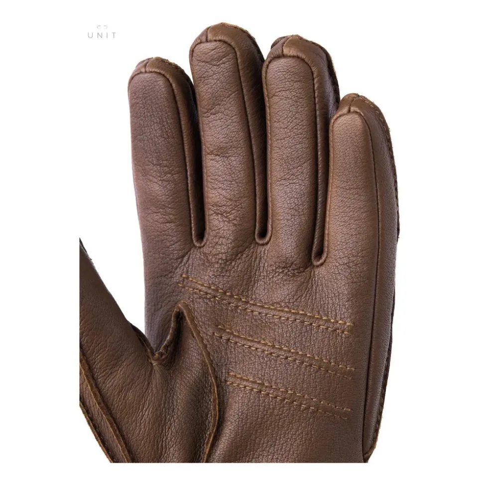 Guanto Deerskin Primaloft Rib, Marrone