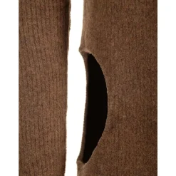 High neck sweater in alpaca
