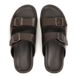 Infradito in pelle marrone