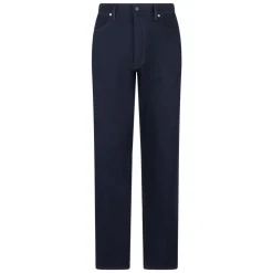 Jeans a Gamba Dritta in Denim di Cotone