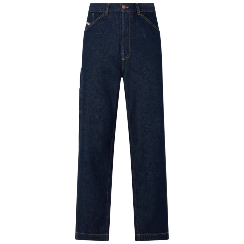 Jeans in denim blu scuro comodi