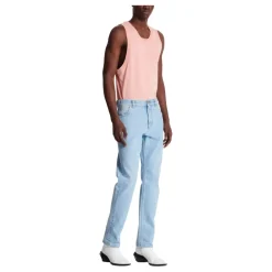 Jeans in denim regular fit blu chiaro