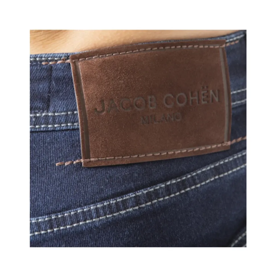 Jeans Raw Denim Blu Navy