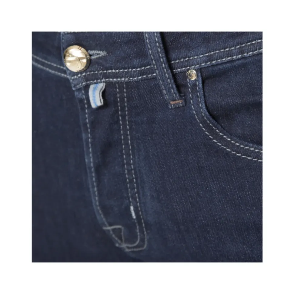 Jeans Raw Denim Blu Navy