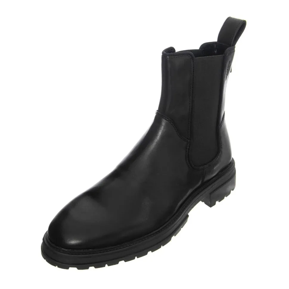 JOHNNY 2.0 COW LEATHER - Stivaletti alla Caviglia Uomo Neri Uomo VAGABOND