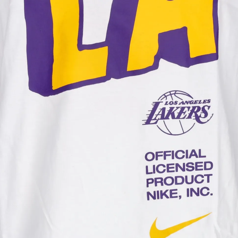 Lakers Block Tee White