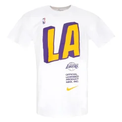 Lakers Block Tee White