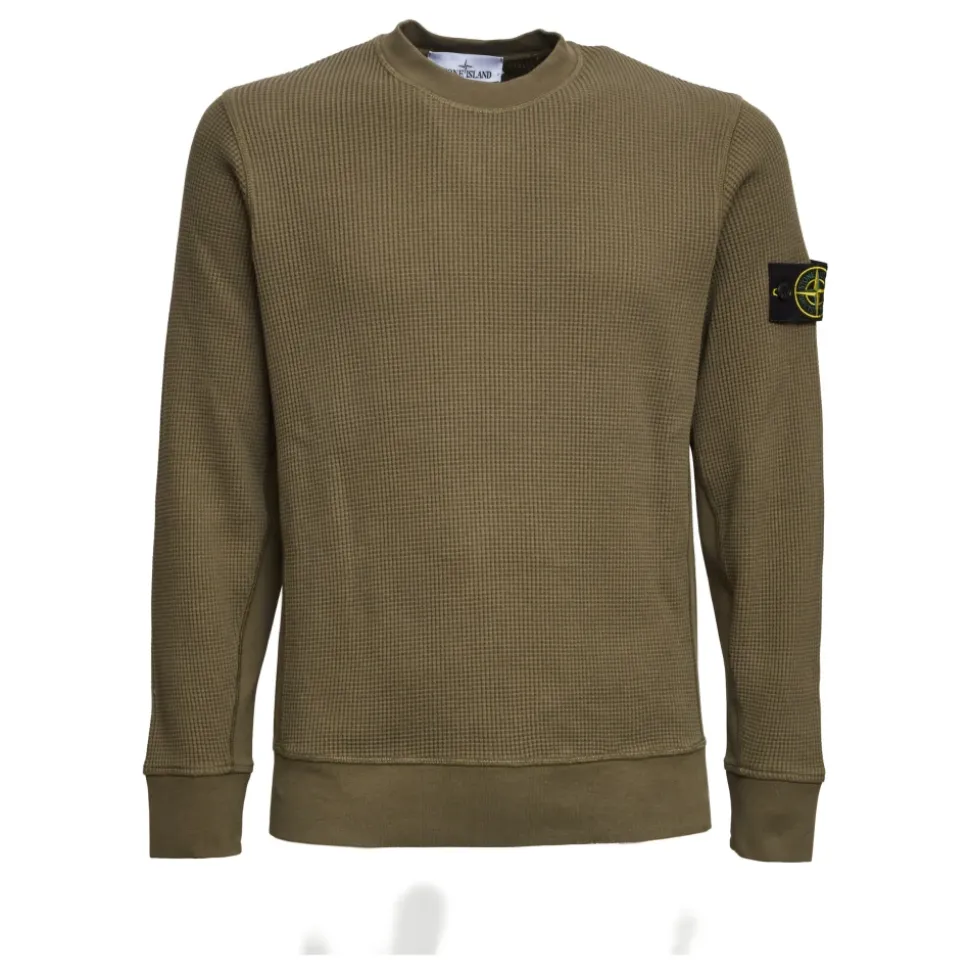Logo Fleece Waffle Sweatshirt