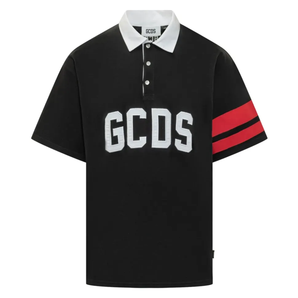 Logo Striped Polo Shirt