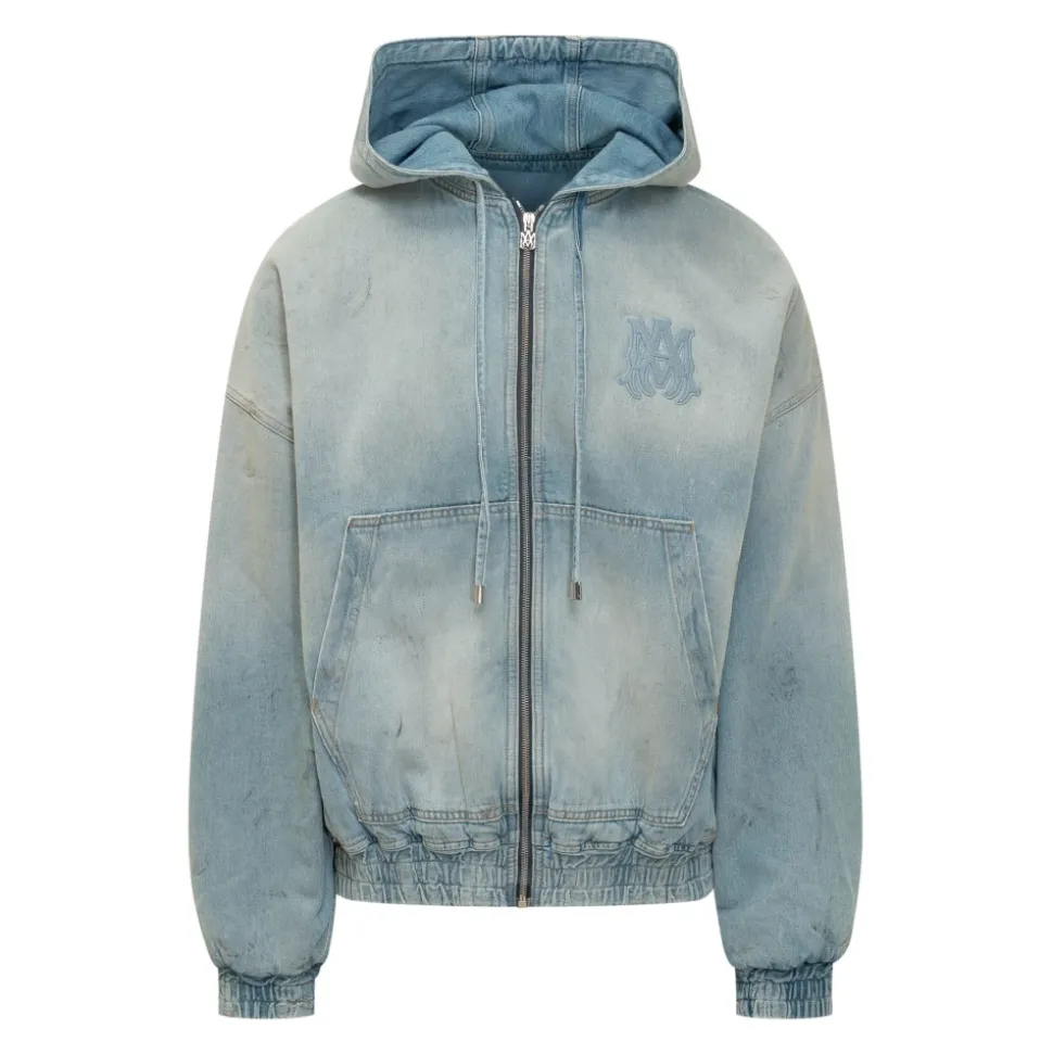 MA Denim Zip Hoodie