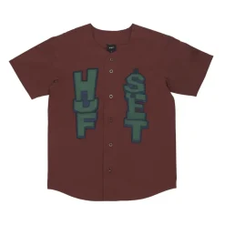 Maglia Baseball Giacca con Bottoni Manica Corta
