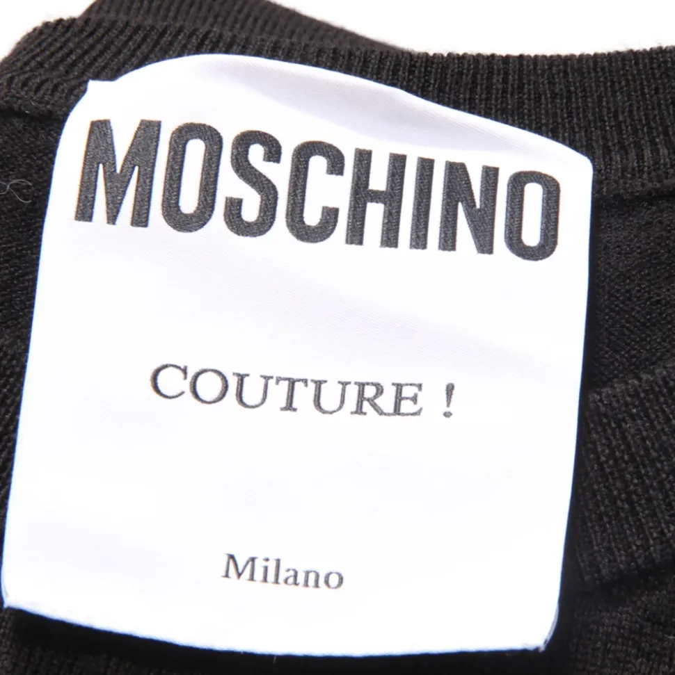 Maglia Senza Maniche in Lana Stile Couture