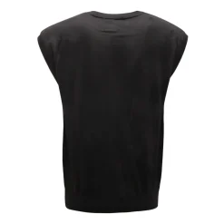 Maglia Senza Maniche in Lana Stile Couture