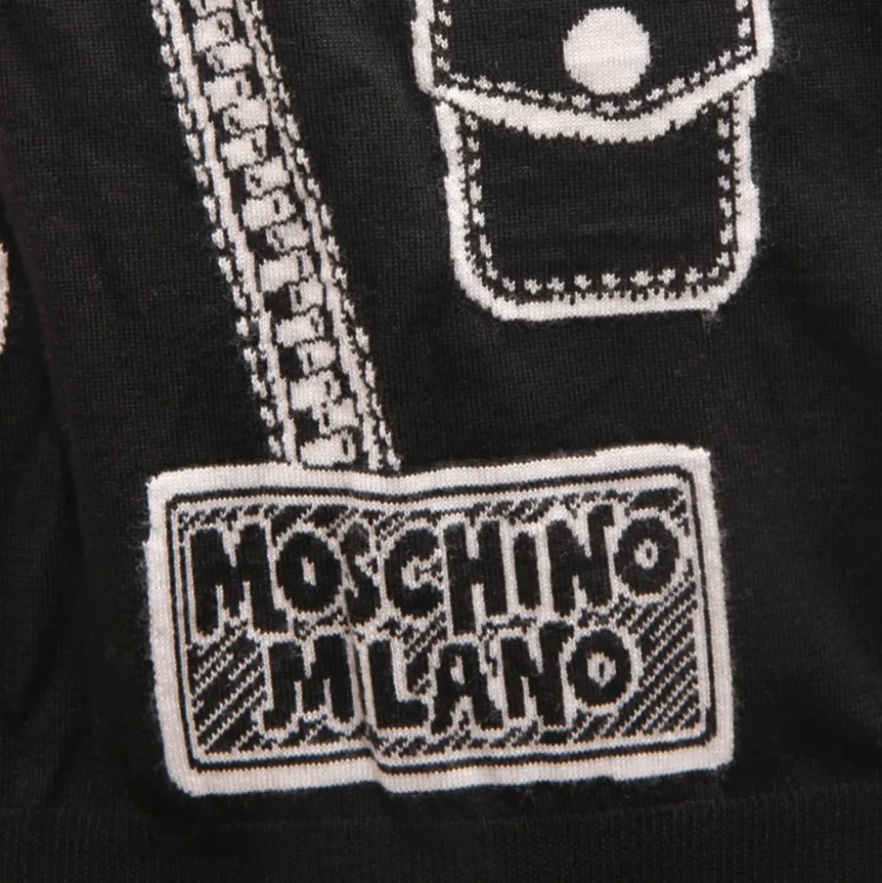 Maglia Senza Maniche in Lana Stile Couture