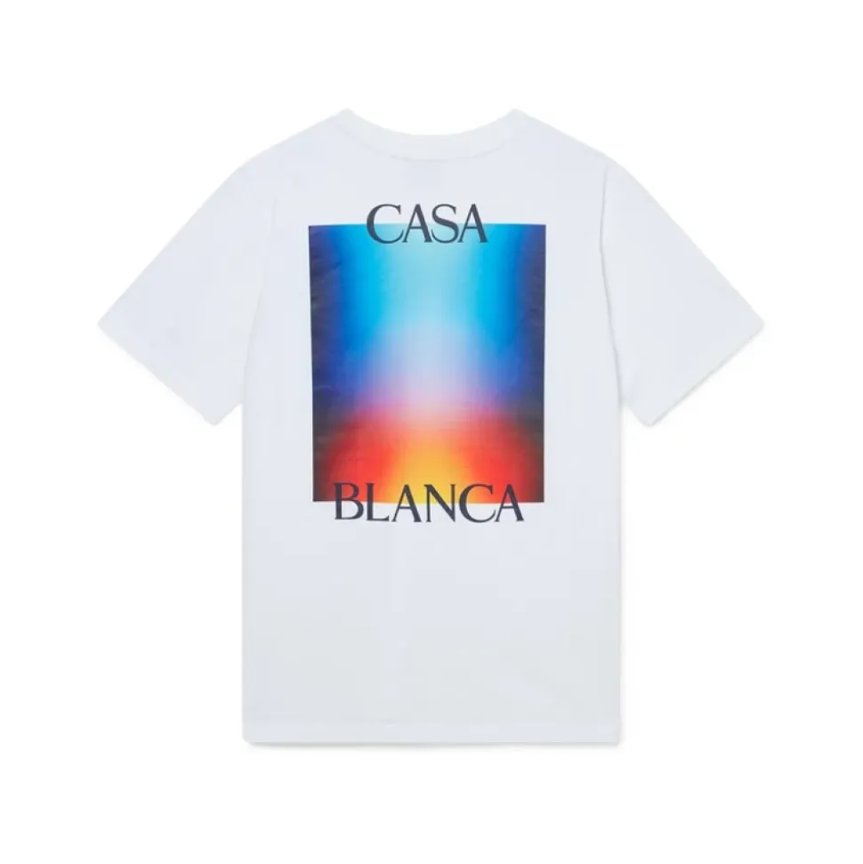 Maglietta con logo Casa Gradient Bianca