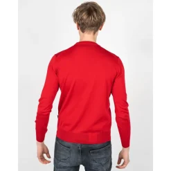 Maglione in lana merino con scollo a V
