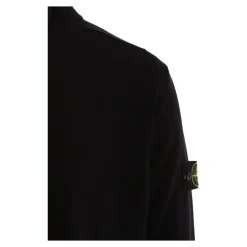 Maglione a Collo Alto con Mezza Zip