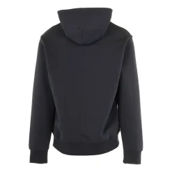 Maglione Blu con Cappuccio a Maglia Doppia