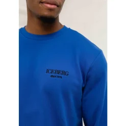 Maglione Cobalto con Piccolo Branding