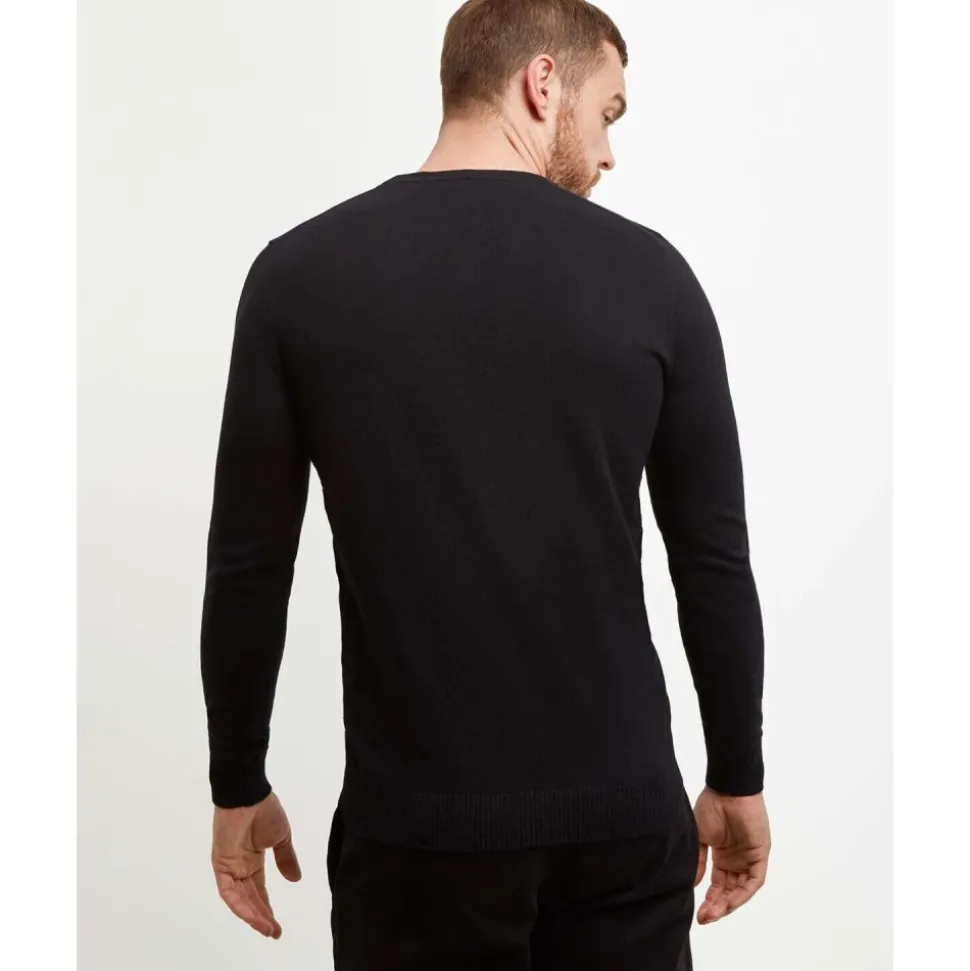 Maglione Girocollo in Cotone Merino