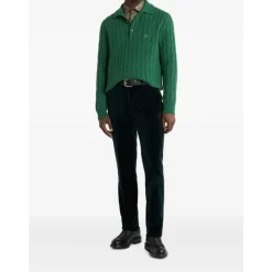 Maglione in cashmere con colletto polo