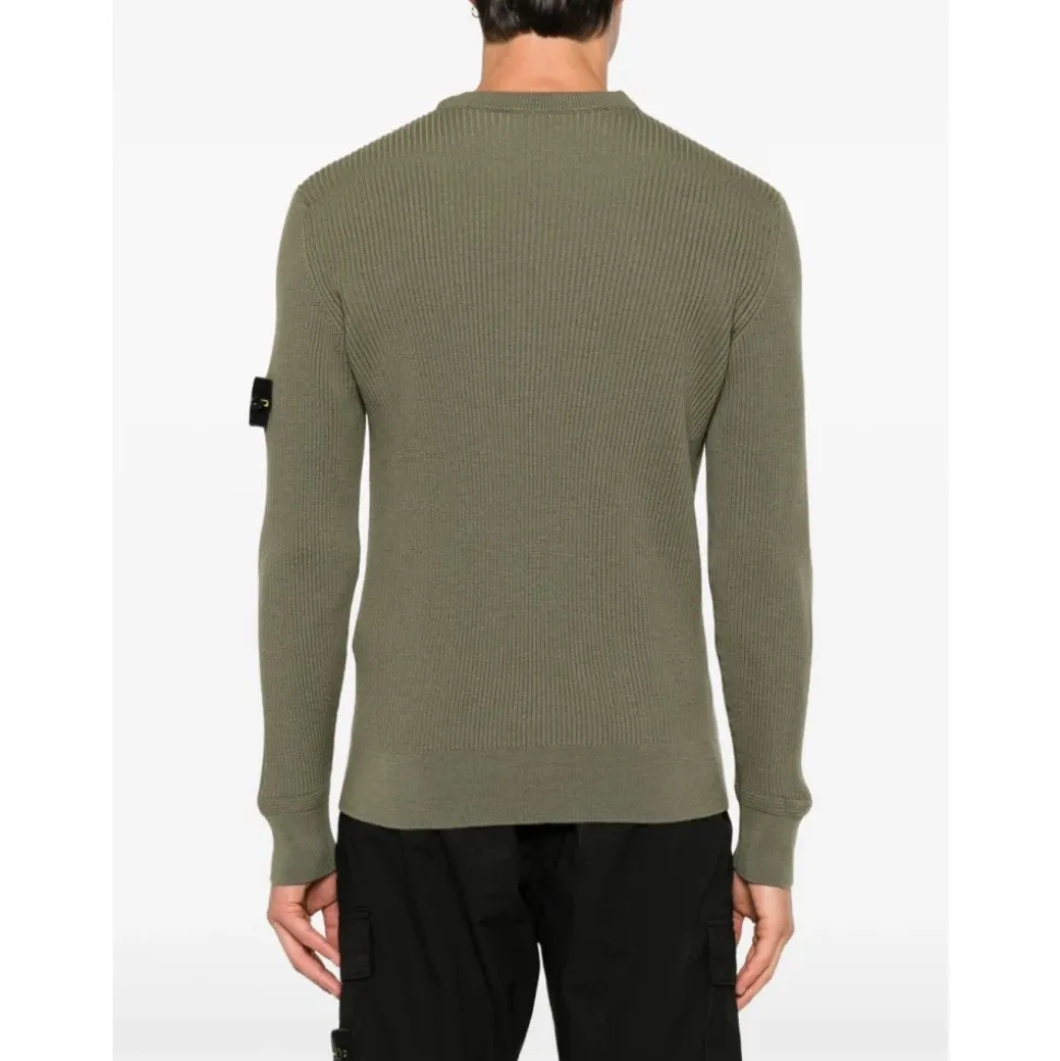 Maglione in Lana Vergine a Coste
