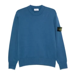 Maglione in maglia a coste con badge