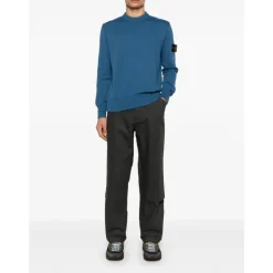 Maglione in maglia a coste con badge