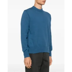 Maglione in maglia a coste con badge