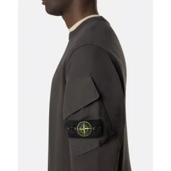 Maglioni grigi con stampa del logo Compass