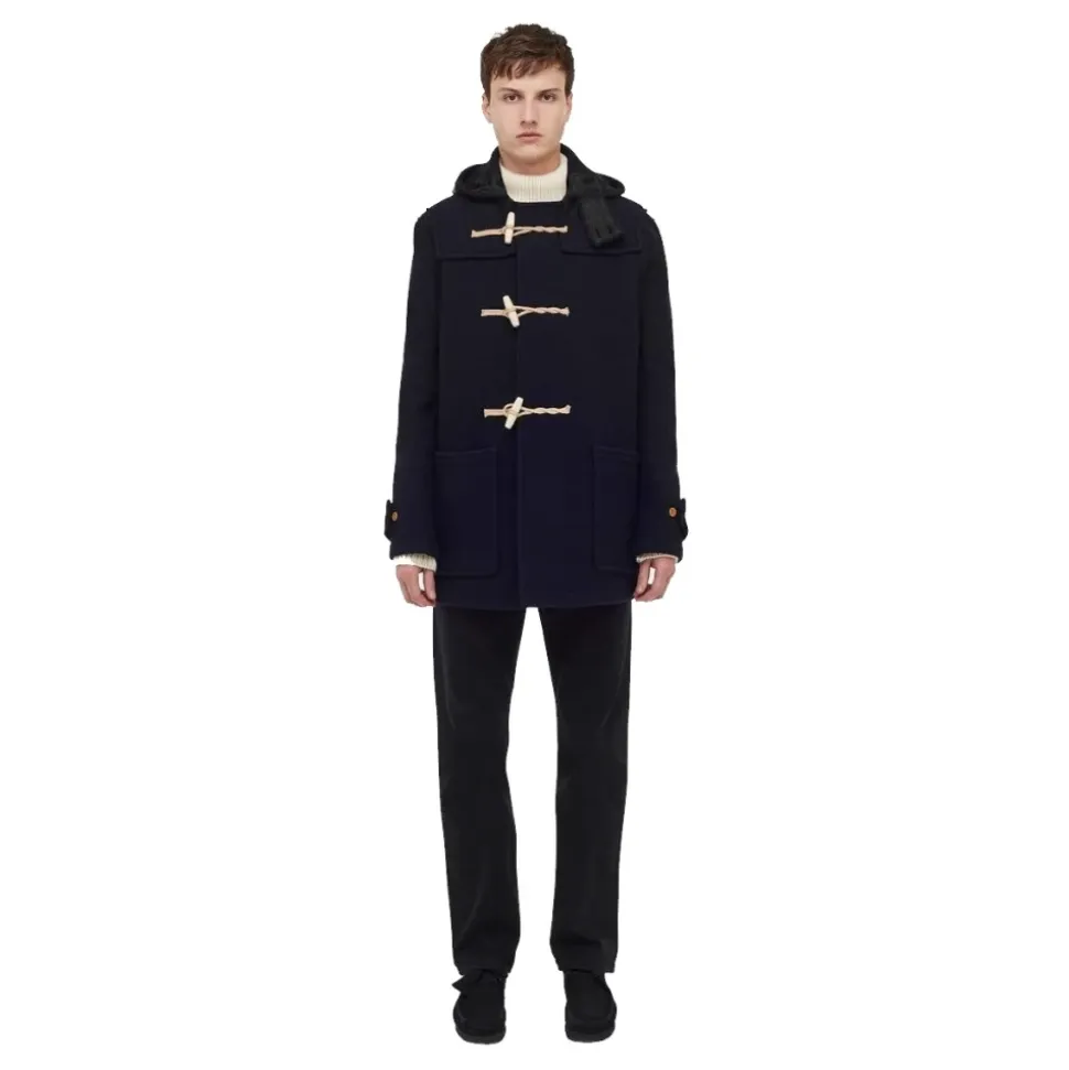 Mid Monty Duffle Coat Navy