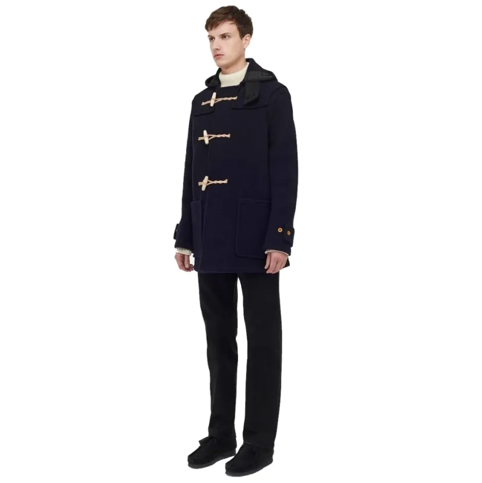 Mid Monty Duffle Coat Navy