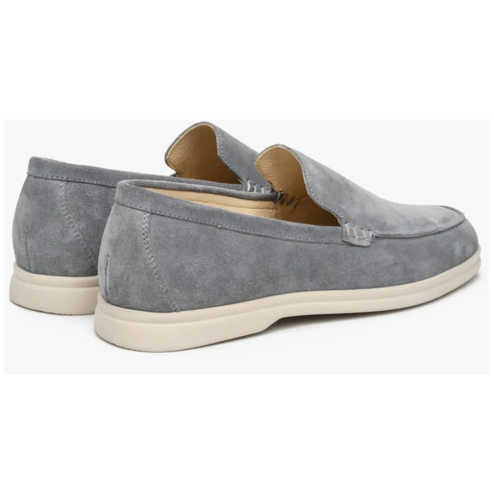 Mocassini Grigio Velluto