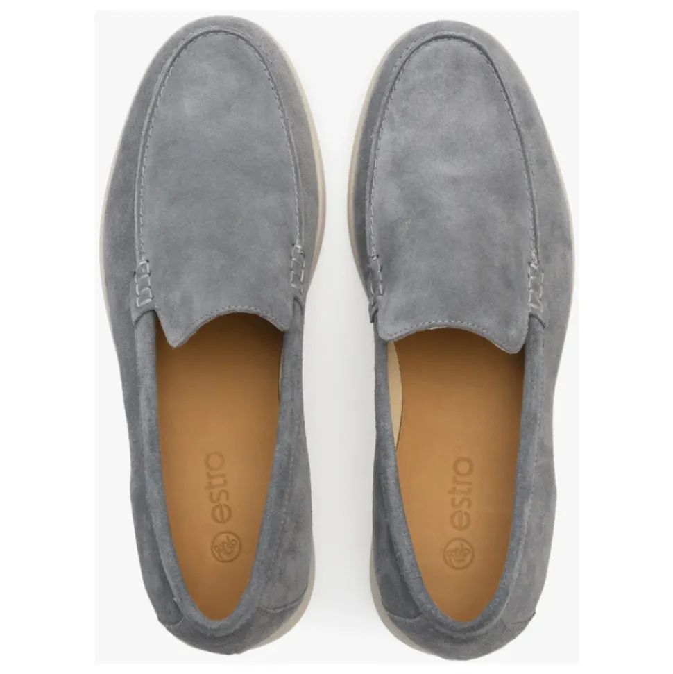 Mocassini Grigio Velluto