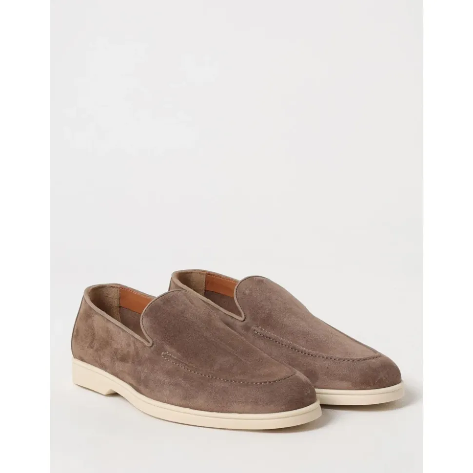 Mocassini Slip-on in Pelle Scamosciata